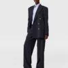 Oversized-Blazer mit doppelter Knopfleiste