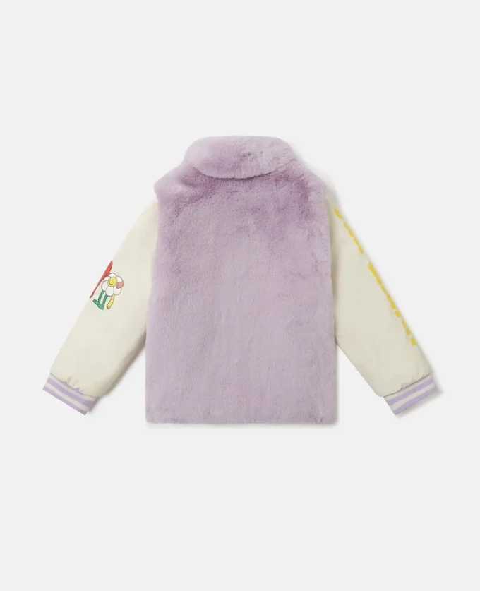 Plüsch-Teddyjacke mit Earth Friends-Grafik