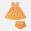 Popeline-Kleid und Bloomers-Set
