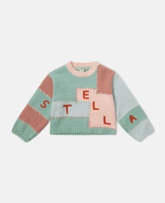 Pullover mit Ballonärmeln und gesticktem Logo