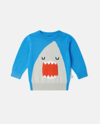 Pullover mit Haifischmotiv