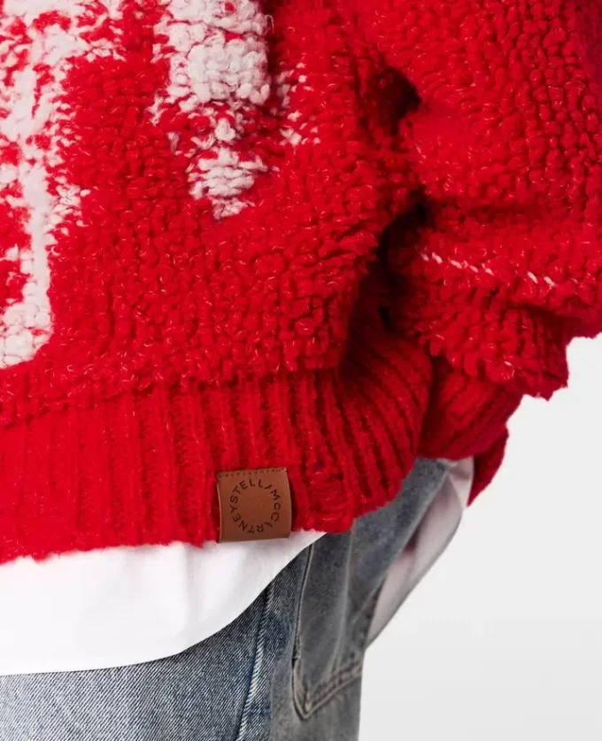 Pullover mit Rundhalsausschnitt und Airbrush-Pferdemotiv