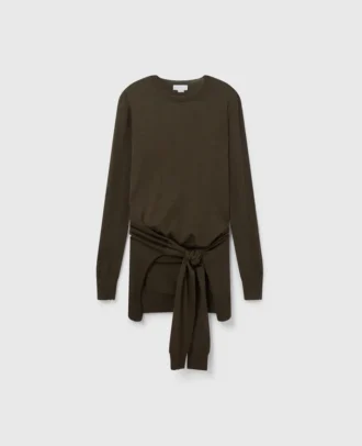 Pullover mit Rundhalsausschnitt und Bindeband