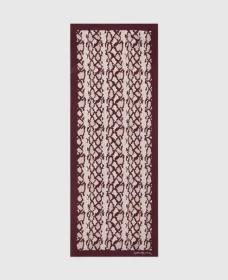 Quadratischer Schal mit Schlangenprint