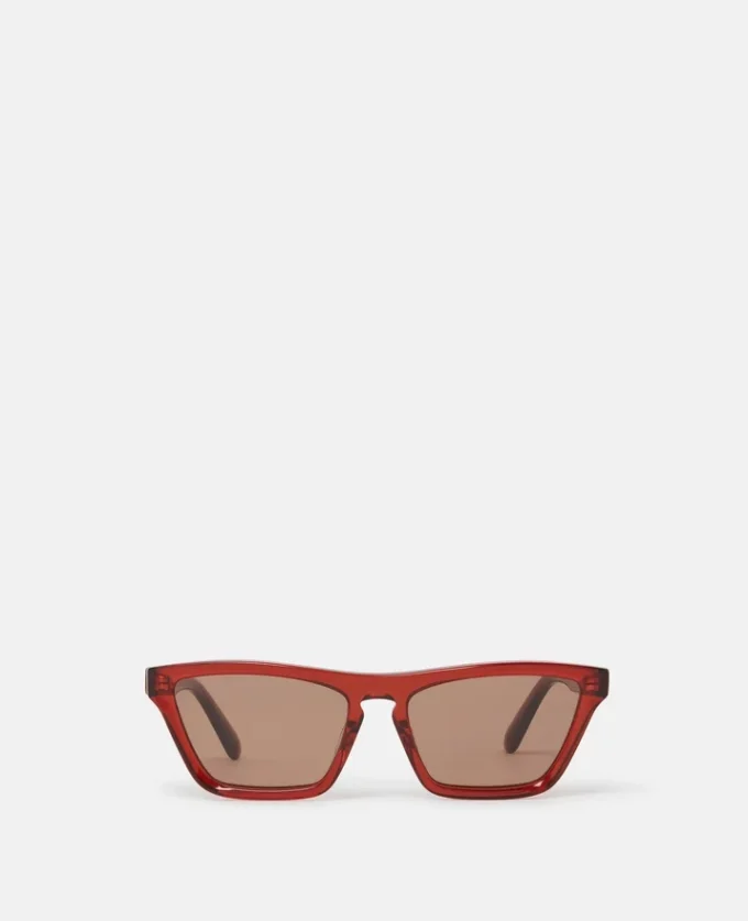 Rechteckige Cat-Eye-Sonnenbrille