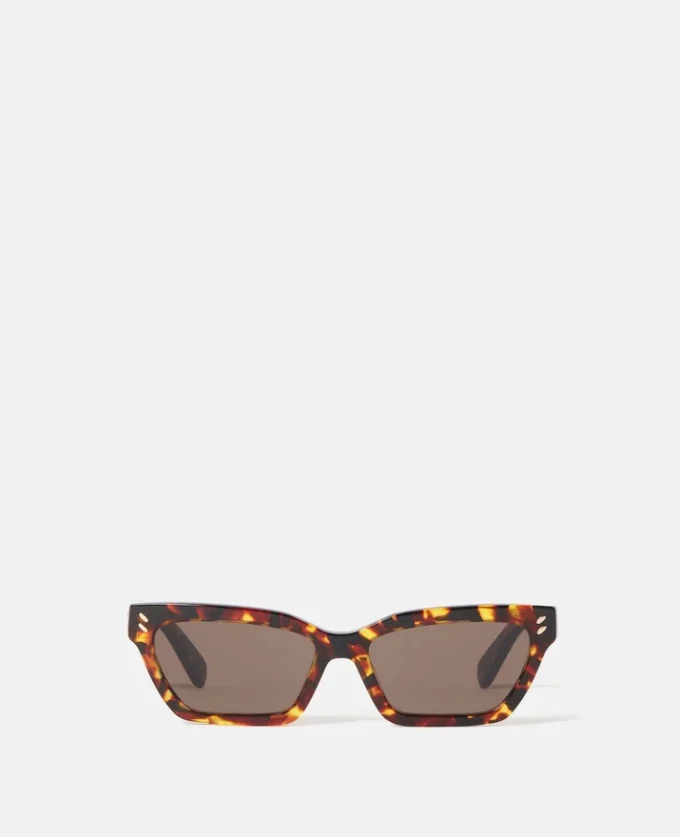 Rechteckige Cat-Eye-Sonnenbrille