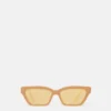 Rechteckige Cat-Eye-Sonnenbrille