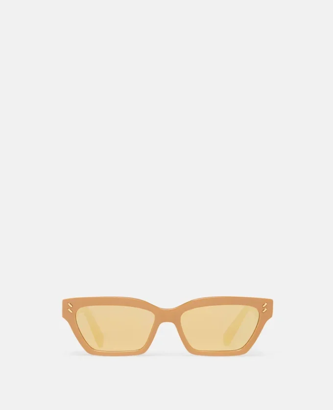 Rechteckige Cat-Eye-Sonnenbrille