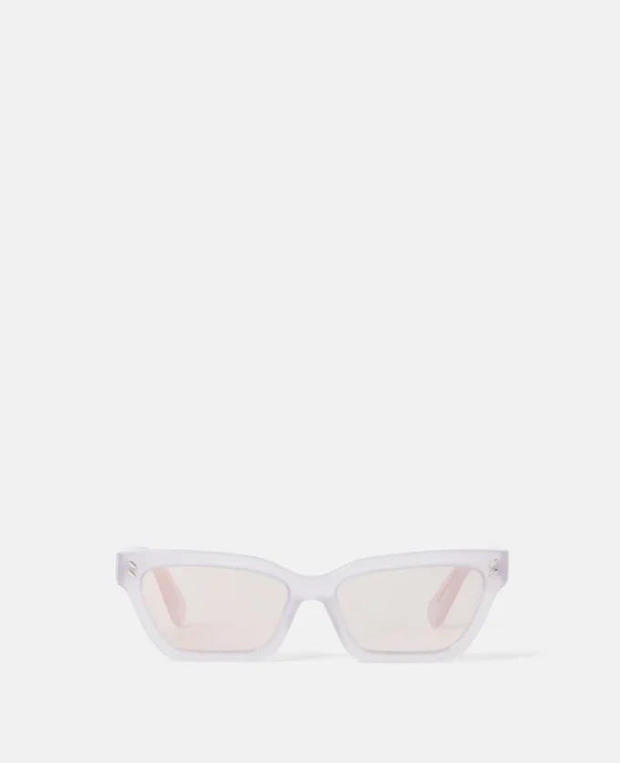 Rechteckige Cat-Eye-Sonnenbrille