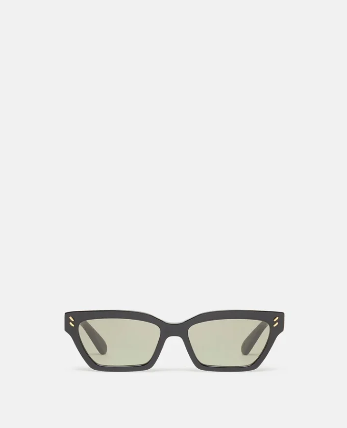 Rechteckige Cat-Eye-Sonnenbrille