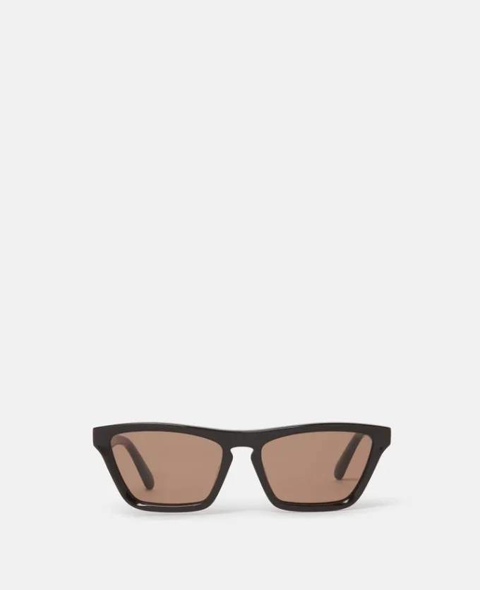 Rechteckige Cat-Eye-Sonnenbrille