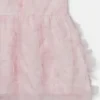 Ärmelloses Kleid mit Blumenapplikationen