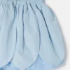 Ärmelloses Tüllkleid mit Blütenblatt-Einsätzen