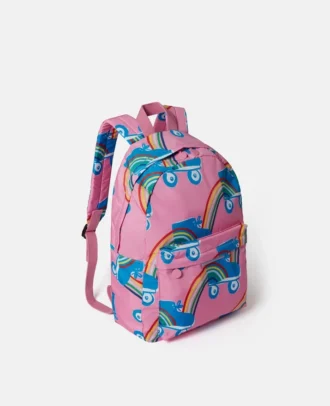 Rollerskate Rainbow Print Rucksack