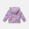 Rollerskate-Regenjacke mit Regenbogenprint
