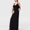 Rüschen-Kleid mit V-Ausschnitt