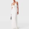 Rüschen-Kleid mit V-Ausschnitt