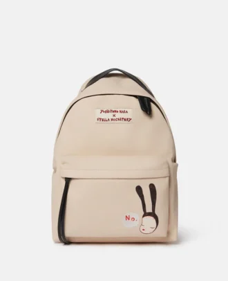 Rucksack mit kleinem schwarzen Hasenprint