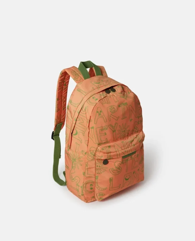 Rucksack mit Schriftzug-Print