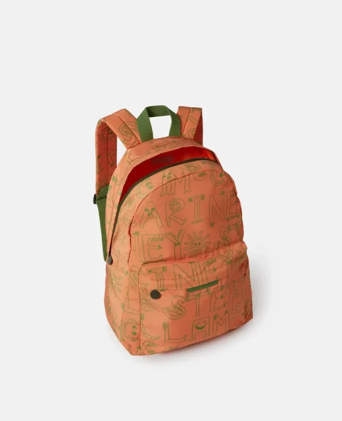 Rucksack mit Schriftzug-Print