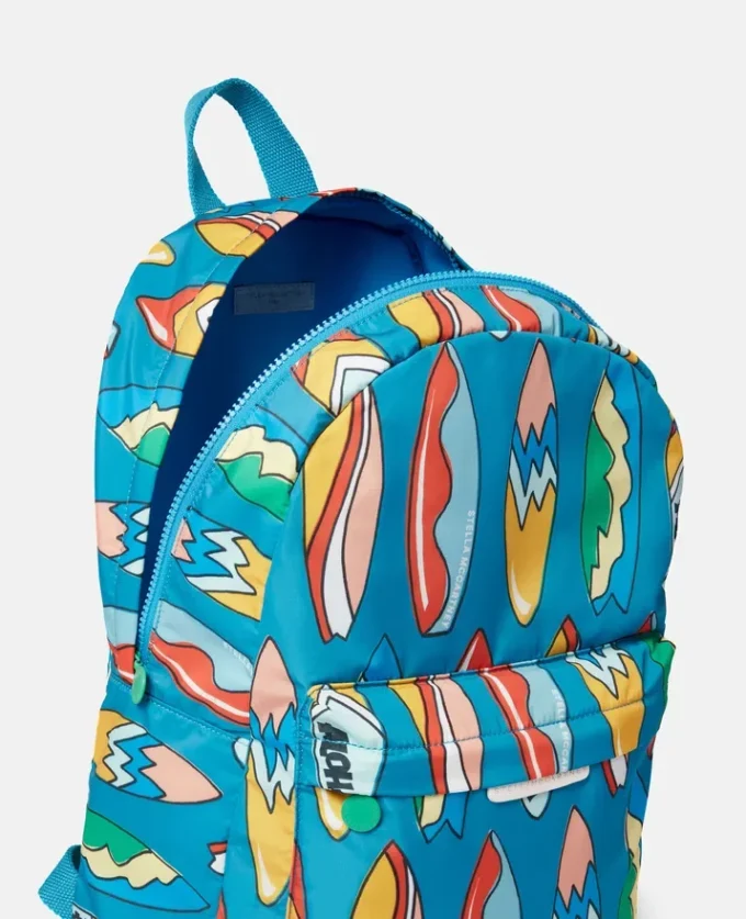 Rucksack mit Surfbrett-Print