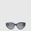 Runde Cat-Eye-Sonnenbrille