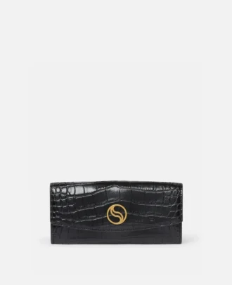 S-Wave Croc-Effect Continental Wallet