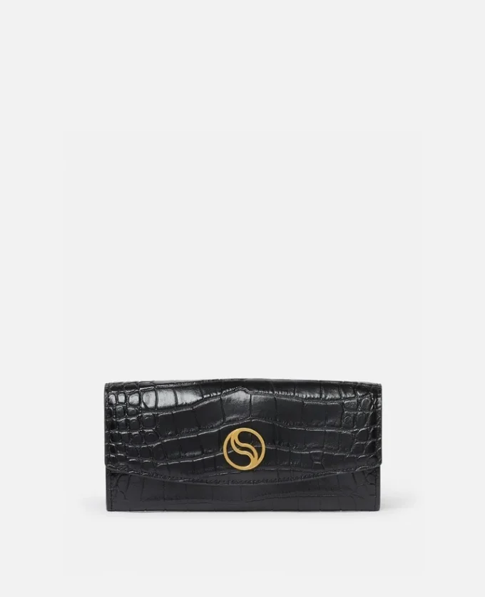 S-Wave Croc-Effect Continental Wallet