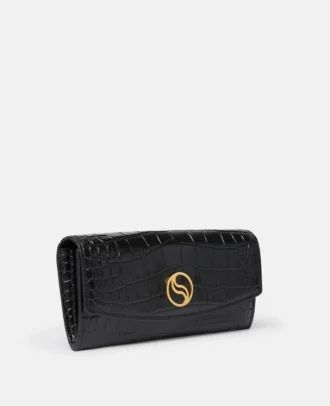 S-Wave Croc-Effect Continental Wallet