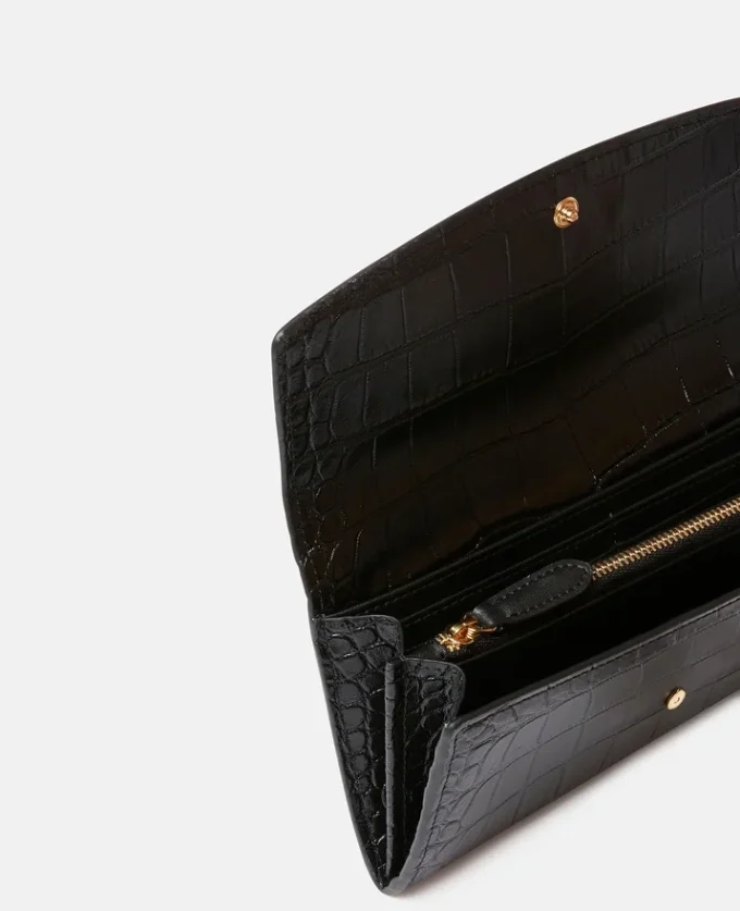 S-Wave Croc-Effect Continental Wallet