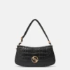 S-Wave Schultertasche mit Krokodilprägung