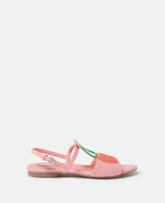 Sandalen mit Kirschprint