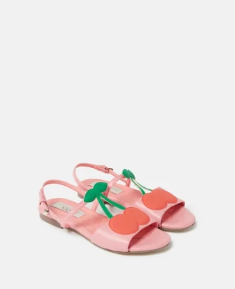 Sandalen mit Kirschprint