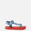 Sandalen mit Moniker-Print