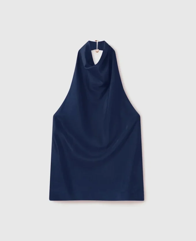 Satin-Halterneck-Top