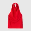 Satin-Halterneck-Top