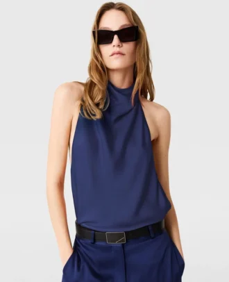 Satin-Halterneck-Top