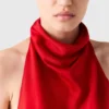Satin-Halterneck-Top