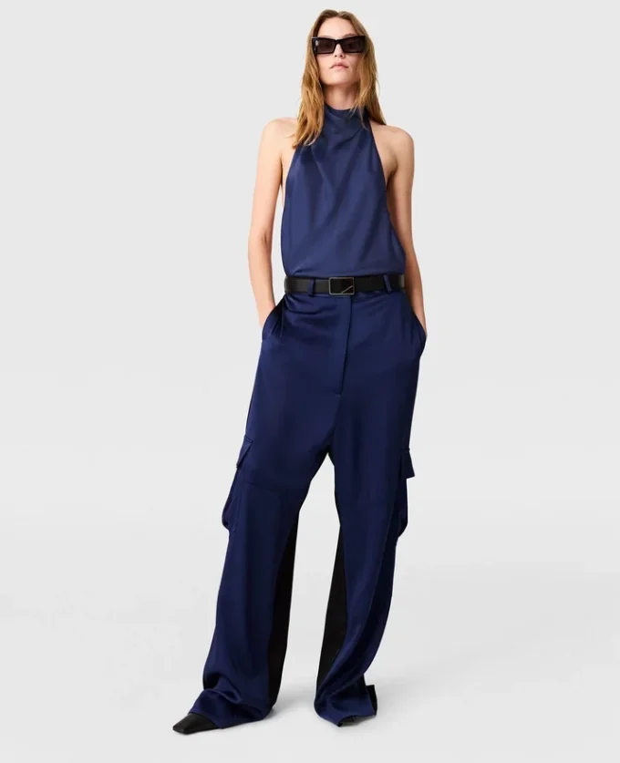 Satin-Halterneck-Top