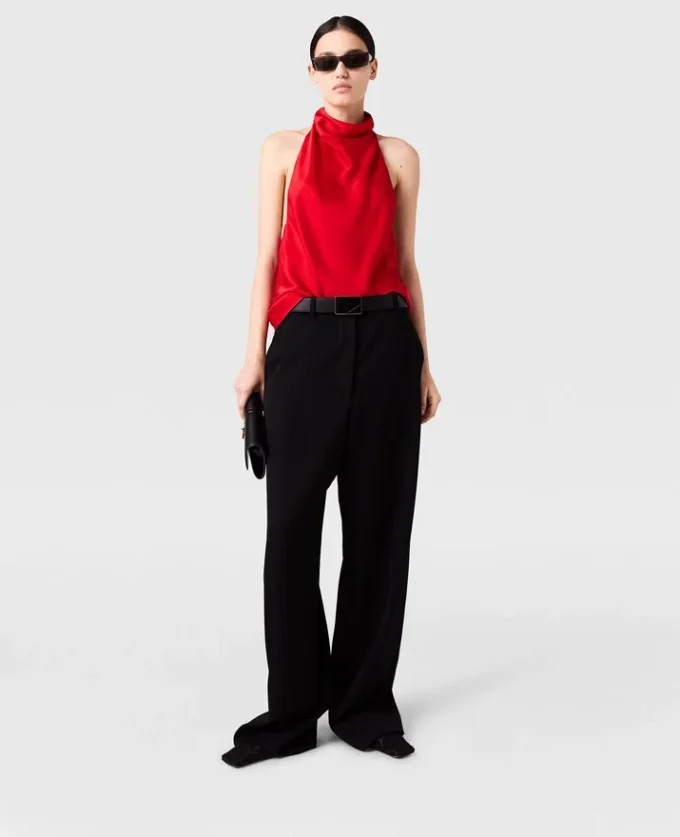 Satin-Halterneck-Top