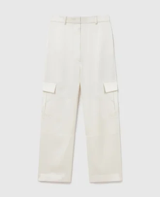 Satinierte, locker sitzende Cargohose