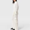 Satinierte, locker sitzende Cargohose