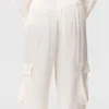 Satinierte, locker sitzende Cargohose