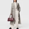 Satinierte, locker sitzende Cargohose