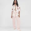 Seidenhemd mit Wildtier-Print