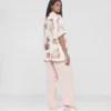 Seidenhemd mit Wildtier-Print
