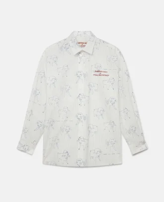 Shirt mit „Sheep Can Never Sleep”-Print
