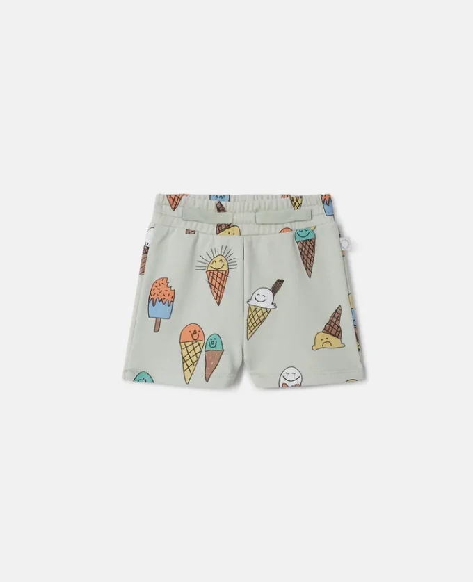 Shorts mit Eiscreme-Print
