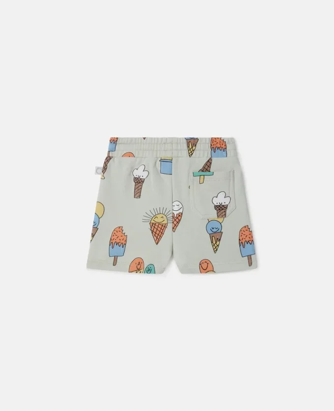 Shorts mit Eiscreme-Print