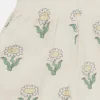 Shorts mit elastischem Bund und Wellenkante mit Gänseblümchen